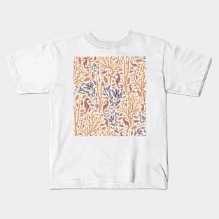 Seahorse and Ocean Life Design Kids T-Shirt